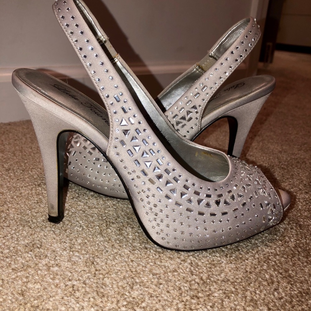 Rhinestone high heels